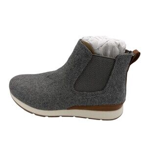 B.o.c Kara Boots Womens Size 6 Gray Wool Chelsea Wedge Ankle Pull On Casual